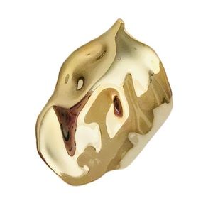 New Alexis Bittar Asymmetric Crumpled Ring Size 7